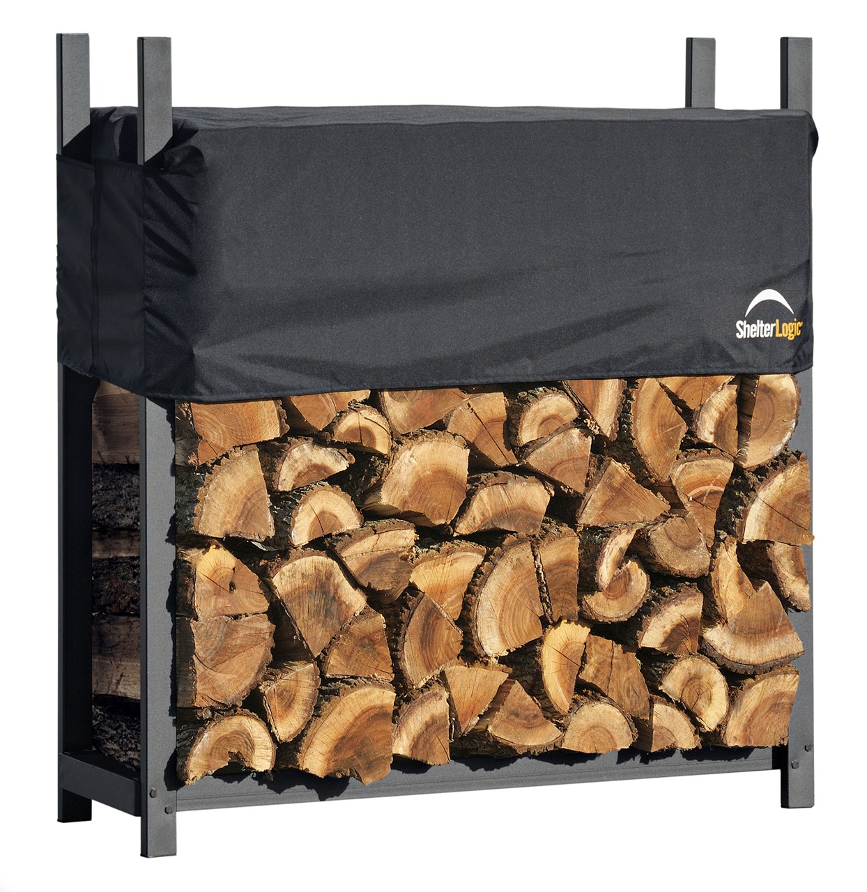 0002886-kaminholzregal-mit-abdeckung-120 ShelterLogic Kaminholzregal mit Abdeckung 120